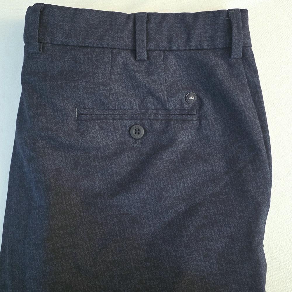 Peter Millar Crown Crafted Men‎ Navy Blue Short Performance Golf 9" Inseam Sz 38